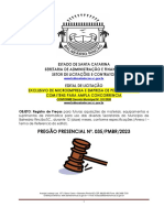 Pregão Presencial Nº. 035/Pmbr/2023