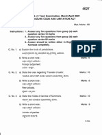 Jurisdictions.:: Examination, March/April