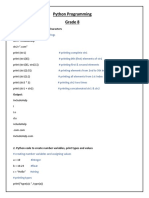 Sample Python Programming