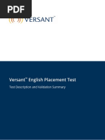 VEPT TestDescription ValidationSummary