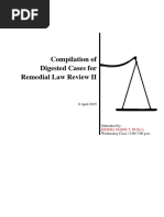 Compilation of Digested Cases For Remedi