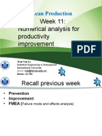 Week 11 - Numerical Analysis For Productivity Improvement