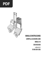 Manual de Instrucciones: Carretilla Elevadora Linde Modelo 316 S30-S40 S50-S60