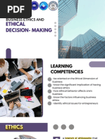 MODULE 3.1 Business Ethics and Ethical Decision - Making