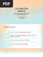 La Oración Simple en Español.