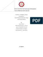 The Effectiveness of Jackfruit Sap (As An Alternative Roof Sealant