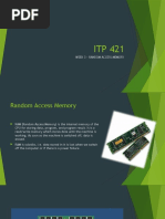 ITP421 WEEK 3 - Random Access Memory