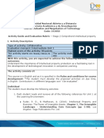 Activities Guide and Evaluation Rubric - Unit 1 - Stage 2 Comprehend Intellectual Property