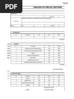 Analisis de Precio Unitario: Materiales