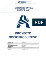 Proyecto Socioproductivo 2023 Entre Rios