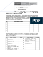 AYAVIRI Anexo # 2 Acta de Distribución de Alimentos A Usuarios Del PNAEQW