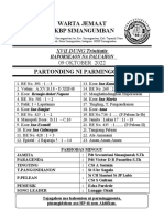 WARTA JEMAAT 14 Maret 2021