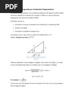 Integración Por Sustitución Trigonométrica