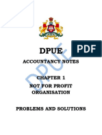 Accountancy Notes Not For Profit Organisation Problems and Solutions