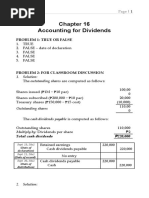 Sol. Man. - Chapter 16 - Accounting For Dividends