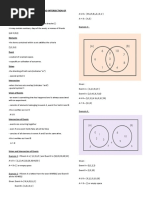 Illustrates Events, Union and Intersection Events