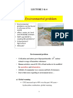 Lecture 3 & 4: Environmental Problem