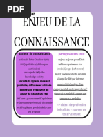 Enjeu de La Connaissance: Cours Resume Theme 4