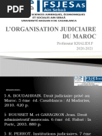 L'organisation Judiciaire Cours