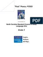 MCP "Plaid" Phonics ©2003: North Carolina Standard Course of Study Language Arts