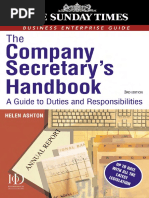 The Company Secretary's Handbook: A Guide To Duties and Responsibilities