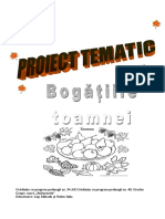 Proiect Tematic Bogatiile Toamnei