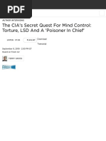 'Poisoner in Chief' Details The CIA's Secret Quest For Mind Control: NPR