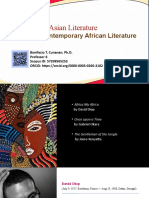 EL205 Afro-Asian Literature: SLIDE 4 - Contemporary African Literature