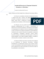 Guía para La Elaboración Del Proyecto de Electrónica