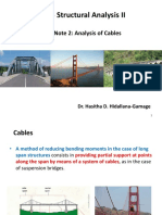 Lecture 2 - Analysis of Cables