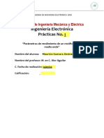 Práctica No 1 - Parámetros de Rendimiento de Un Rectificador de Media Onda