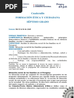 FORMACIÓN ÉTICA Y CIUDADANA 7°mo ESTUDIANTE 12 AL 16 DE ABRIL