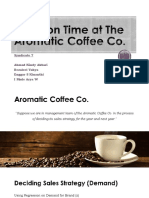 Synd - 7 Business Eco EMBA 59A Decision Time at The Aromatic Coffee Co