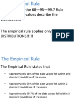 Empirical Rule-Examples (Normal Distribution)