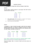 Histogram With Unequal Class Width - Step by Step Solutions PDF