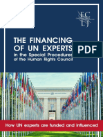 ECLJ Report - THE FINANCING OF UN EXPERTS