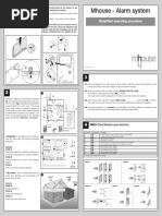 Mhouse - Alarm System: Simplified Operating Procedure