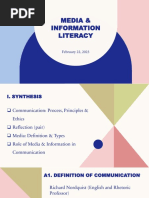 Media & Information Literacy: February 22, 2023