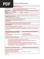 Behaviour Management Plan