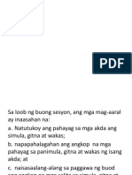 Mga Salitang Hudyat NG Simula, Gitna at Wakas