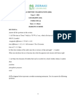 Geography - Geography Form 1 - Marking Scheme