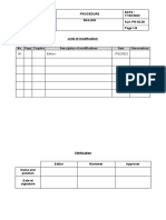 SLK-PR-02.00 Procedure de Bailing