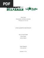 Atomic Absorption Spectroscopy Written Report