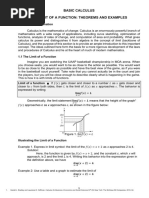 Basic Calculus Notes and Activities PDF