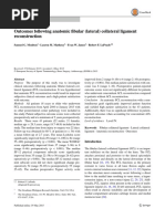 Outcomes Following LCL Reconstruction