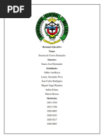 Resumen Ejecutivo Tema:: Sistema de Costos Estimados