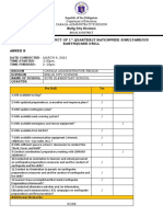 Report On The Conduct of 1ST Nsed Earthquake Drill - Sote Es