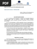 MINUTA POLITICA DE POS - UNIR - Portaria - 67 - 22 PDF