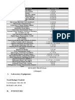 Budget - Project Proposal