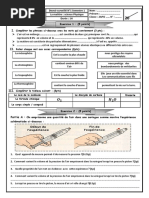 Devoir 1 Palier 1 PC FR 1term 2ere College